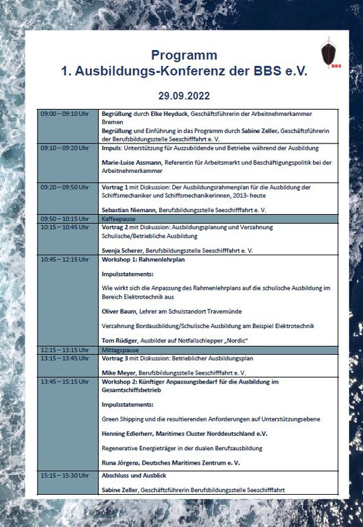 1. Ausbildungskonferenz