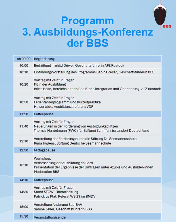 Rückblick 3. Ausbildungskonferenz